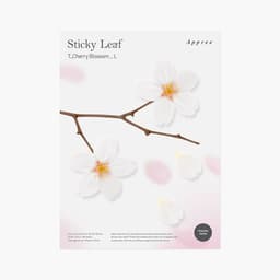 [APREE]スティッキーリーフ_透明桜(White,L) 1