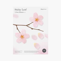 [APREE]スティッキーリーフ_透明桜(Pink,L) 1