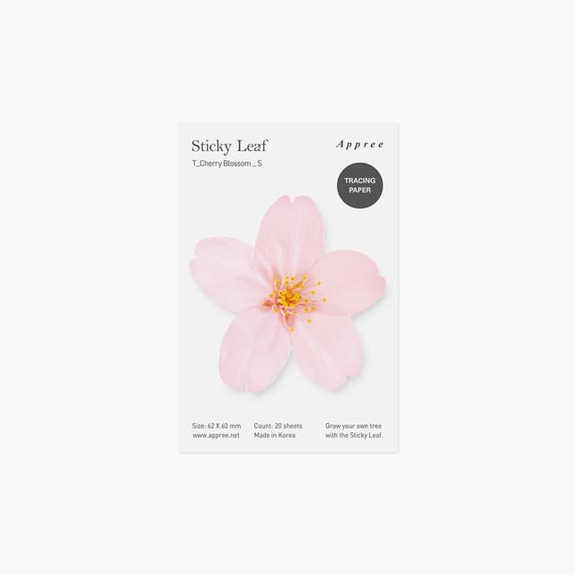 [APREE]スティッキーリーフ_透明桜(Pink,S)