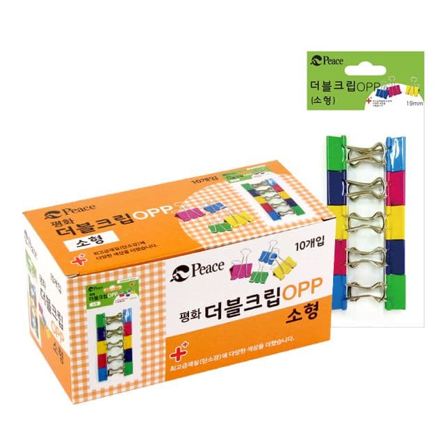 [피스코리아] ダブルクリップ 小 (10個入り) 1袋×10個入り