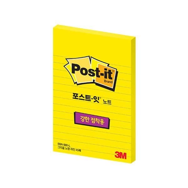 [포스트잇] ポスト・イット ノート 強粘着用 懐かしイエロー 660 (102x152) 1