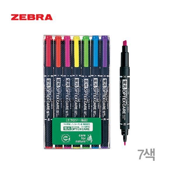[ゼブラ]オプテックス ケア 7色セット