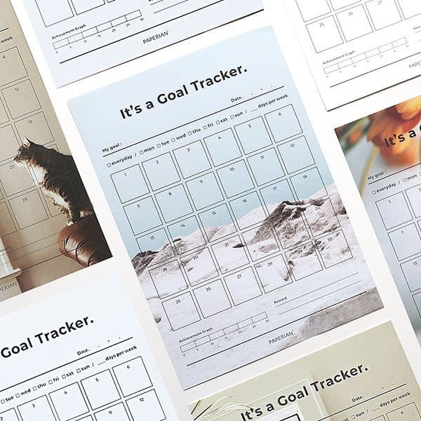 [ペーパーリアン]Goal Tracker-30days [A4]