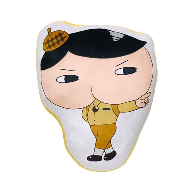 [おしりたんてい]おしりたんてい ラインプリントクッション1 1