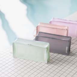 [バイ.フルデザイン]トラベラーズ_コーティングメッシュポーチ キューブ ロング 4