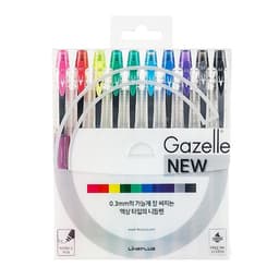 [ラインプラス]ガゼルペン 0.3mm 10色セット 2