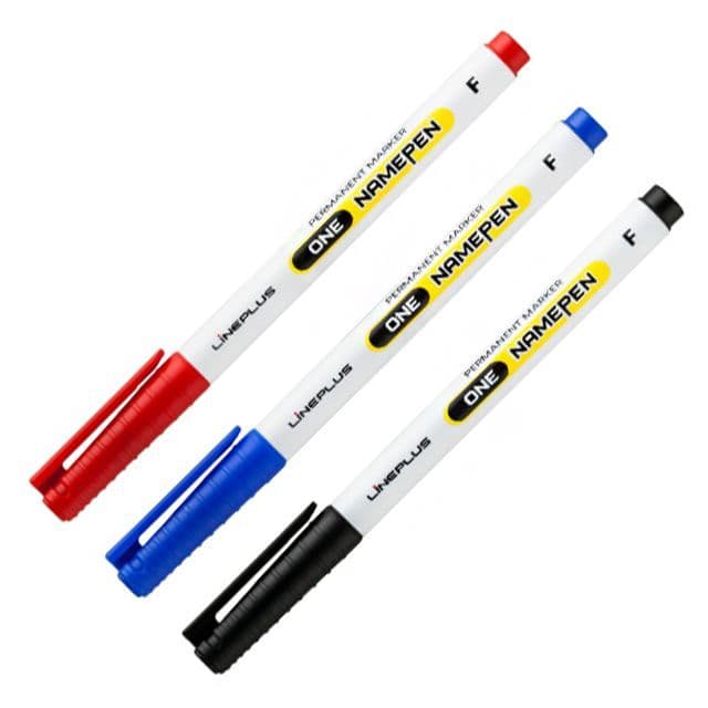 [ラインプラス]ワンネームペン 1.0mm (12個 1セット)
