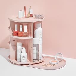 [シスマックス]回転式化粧品スタンド 1