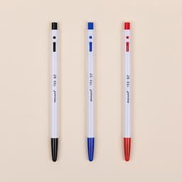 [モナミ]153ボールペン 0.7mm黒青赤 ミックス 5本入り 2
