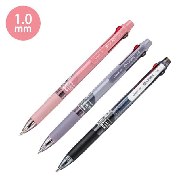 [라인플러스]M-LINE 3 (3色ボールペン) - 1.0mm (12本1セット)