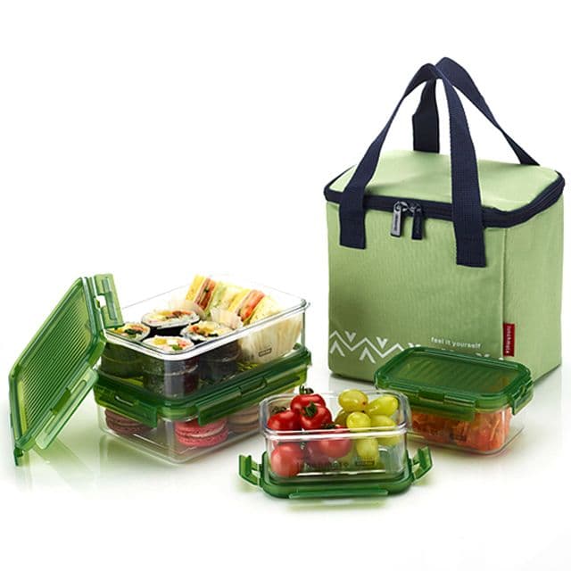 [コメックス] Lunchmate Tritan 4段コンボランチボックスセット 1
