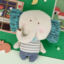 [ロマネ]モモスブログ コニ（ゾウ）ぬいぐるみS 1