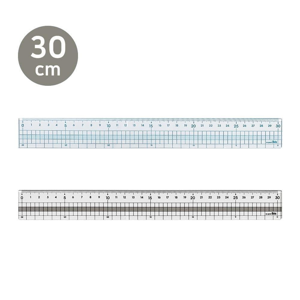[アイビス]30cm カラー方眼定規 (ランダム発送) 1