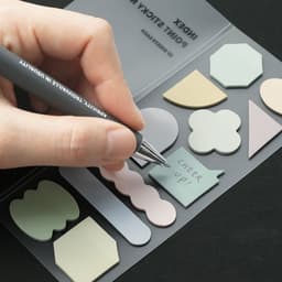 [アイコニック]インデックスポイント 粘着メモ 透明図形 スティッキーフラッグ 4