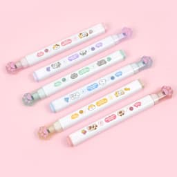 [ピンクフット]ニャンニャン蛍光ペン 6色セット 1
