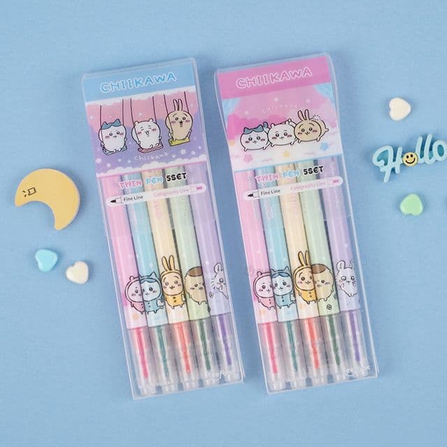 [ちいかわ]ちいかわ ツインペン 5色セット (ばら売り)