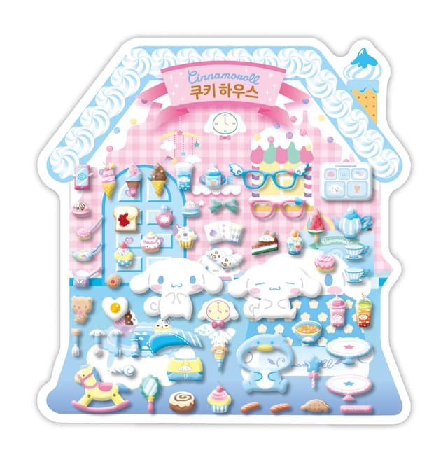 [サンリオ]シナモロール クッキーハウスステッカー