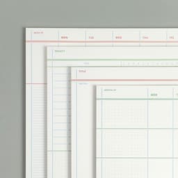 [ペーパーリアン]フラットノートパッド A4 [L] 6
