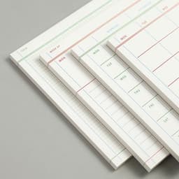 [ペーパーリアン]フラットノートパッド A5 [M] 6