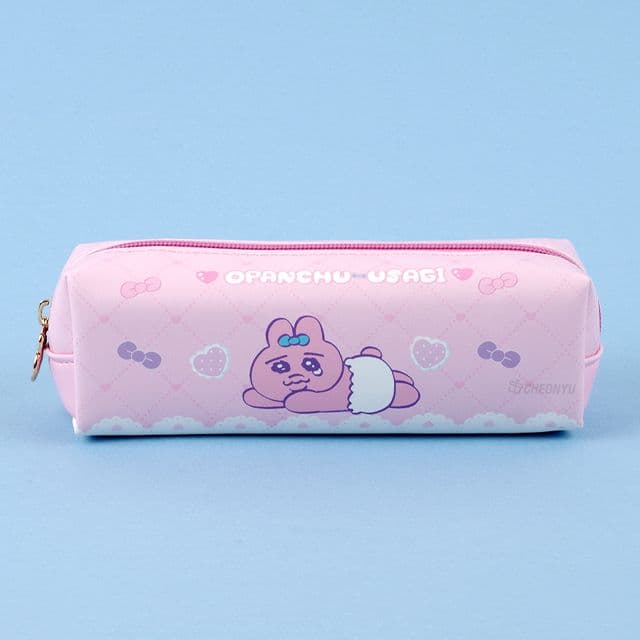 [パンチュうさぎ]パンチュうさぎ スクエアポーチ - ピンク 1