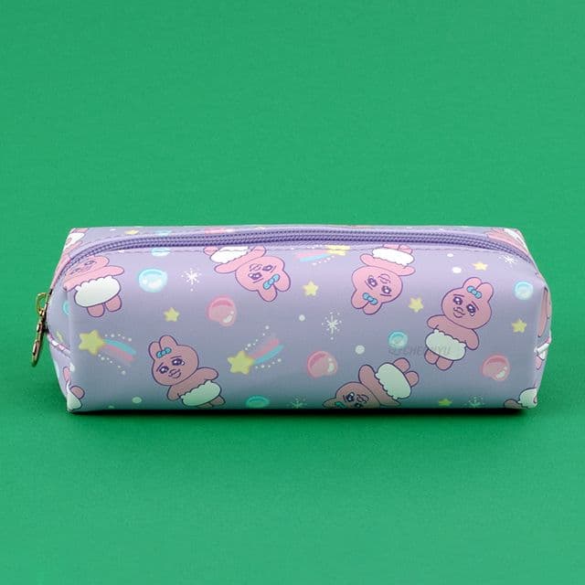 [パンチュうさぎ]パンチュうさぎ スクエアポーチ - パープル