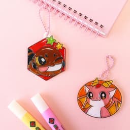 [アモス]グラスデコ サンデコ キーホルダー作り 3