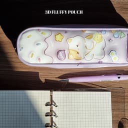 [アトス]3D ふわふわポーチ (カラーランダム) 2