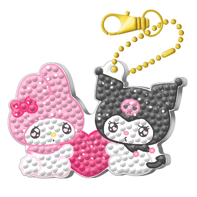 [サンリオ]サンリオ マイメロディとクロミ ビーズ刺繍キーホルダー 1