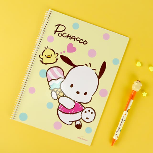[サンリオ]ポチャッコ 横罫スプリングノート（5個入）