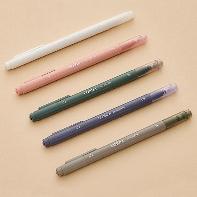 [ロプダ]ロプダ_ツインカラーペン（5本入り）