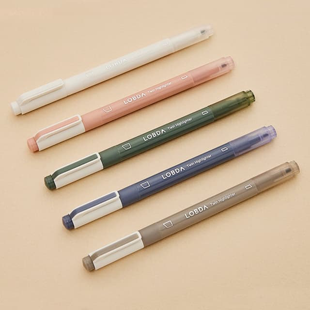 [ロプダ]ロプダ_ツイン蛍光ペン（5本入り）