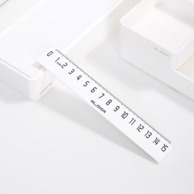 [デリ]ヌーサイン ABS定規 15cm 1