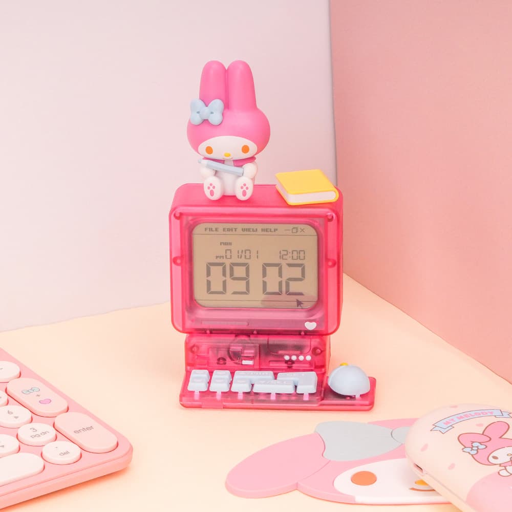 マイメロディ レトロコンピューター卓上時計 1