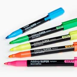 [モナミ]エディングスーパー蛍光ペン 600 5色セット 3