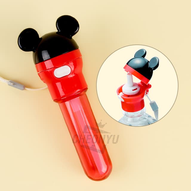 [ディズニー]ミッキーマウス フェイスストローキャップ + 携帯ケース 1