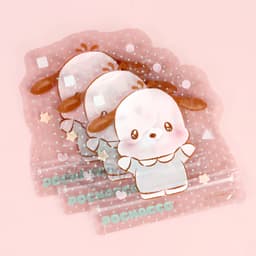 [サンリオ]ポチャッコ ダイカット ファンシージッパーバッグ 3Pセット 1
