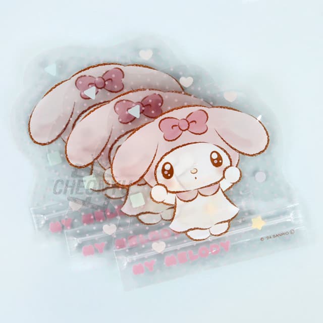 [サンリオ]マイメロディ ダイカット ファンシージッパーバッグ 3Pセット 1