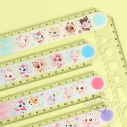 [ウィッシュキャット]ウィッシュキャット 30cmスマート折りたたみ定規 1