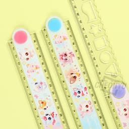 [ウィッシュキャット]ウィッシュキャット 30cmスマート折りたたみ定規 5