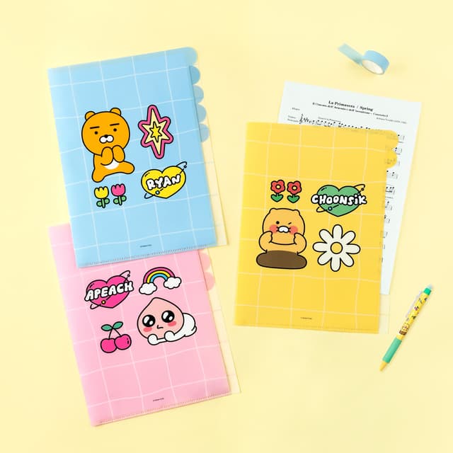 [カカオフレンズ]カカオフレンズ セイチーズ 5ポケットファイル