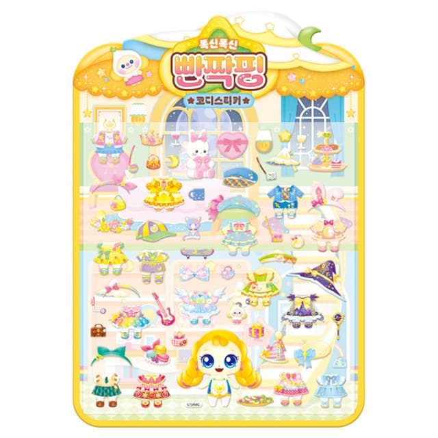 [キャッチ！ティニピン]シューティングスター キャッチ！ティニピン ふわふわコーデステッカー_パンチャクピン