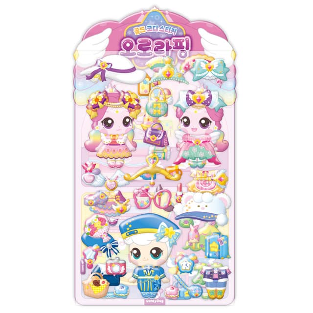 [キャッチ！ティニピン]シューティングスター キャッチ！ティニピン ゴールドコーデステッカー - オーロラピン