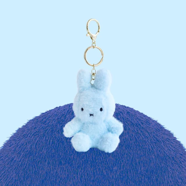 [ミッフィー]ミッフィー SITTING クリーミーキーリング 13cm_スカイブルー