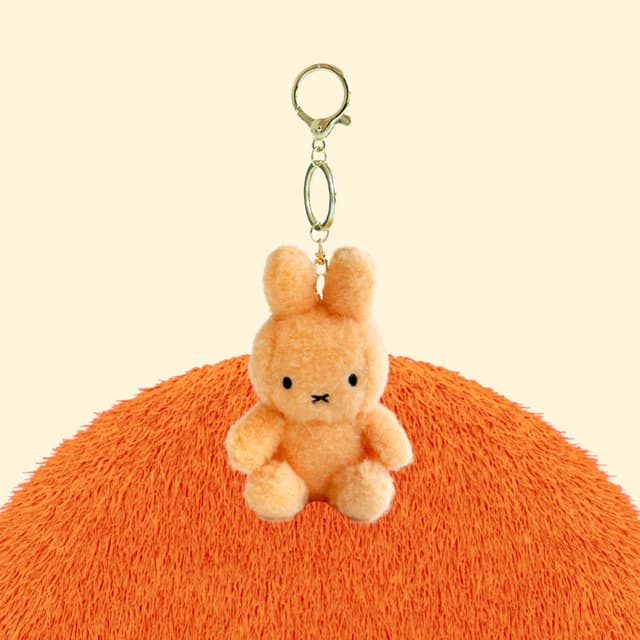 [ミッフィー]ミッフィー SITTING クリーミーキーリング 13cm_オレンジ