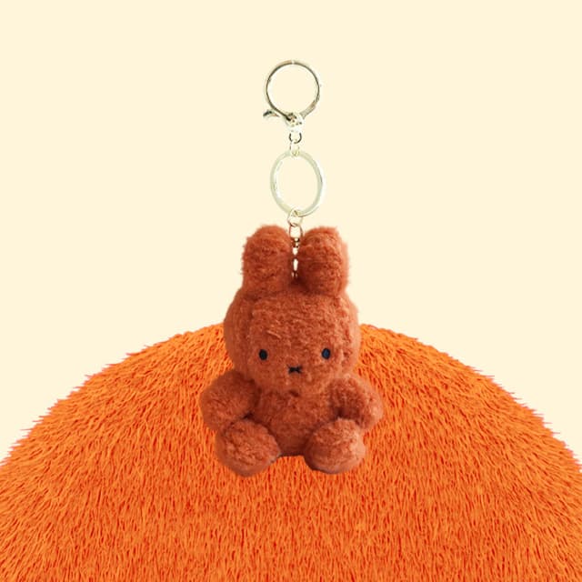 [ミッフィー]ミッフィー SITTING クリーミーキーリング 13cm_ブラウン