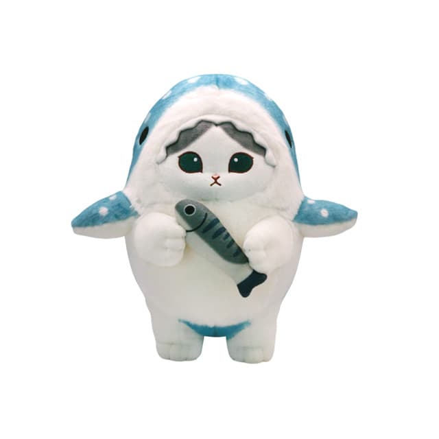[モフサンド]モフサンド サメコスチュームぬいぐるみ 25cm_サバにゃん