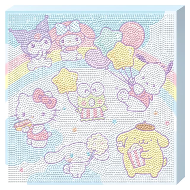 [サンリオ]サンリオ キャンバス ビーズクロスステッチ - レインボーワールド