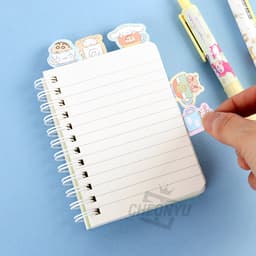 [サンリオ]シナモロール x クレヨンしんちゃん インデックス付箋メモ 4