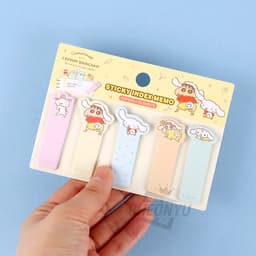 [サンリオ]シナモロール x クレヨンしんちゃん インデックス付箋メモ 5