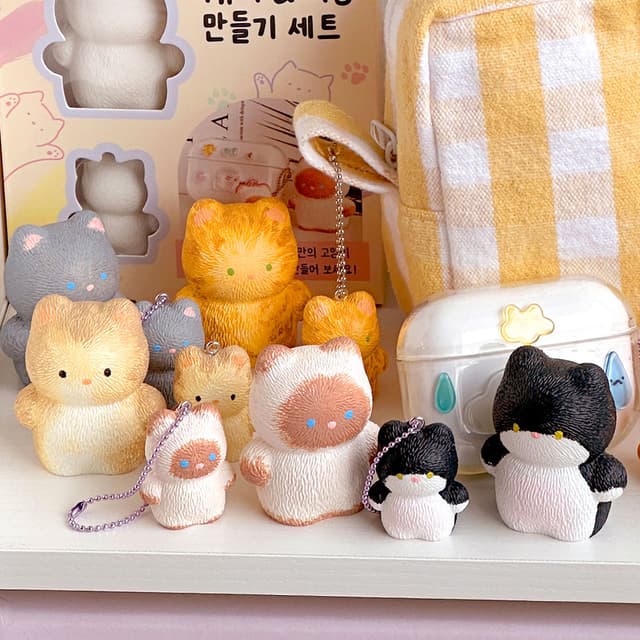 [イルジョン]オリジナル猫フィギュア キーリング作り